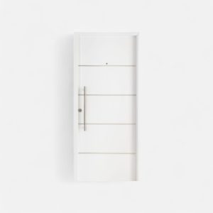 80 x 200 Puerta chapa #080 LIBRE MANTENIMIENTO en BLANCO o NEGRO